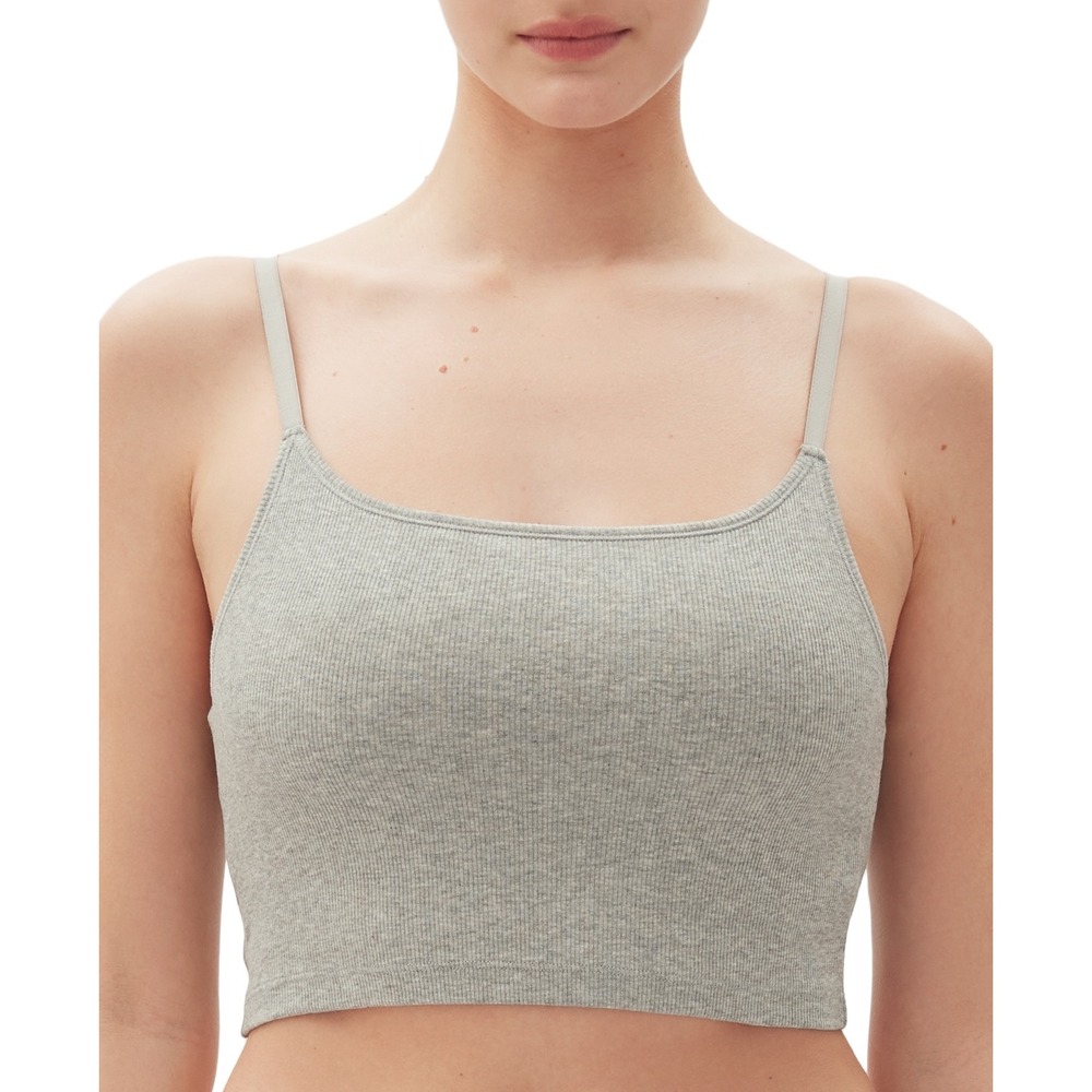 Gap GapBody Women S Logo Comfort Cropped Bralette - Gray - Size XS